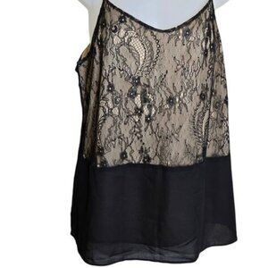 Ann Taylor Loft Womens Camisole Top Size Small Lace Accents Lined Whimsigoth